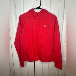 Pink Puma Sweater Zip Up